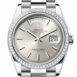  Day-Date 36 Silver Dial Diamond Bezel Platinum President Watch 128396TBR