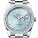  Day-Date 36 Ice Blue Diamond Dial Diamond Bezel Platinum President Watch 128396TBR