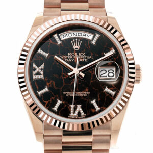 Day-Date 36 Eisenkiesel Dial Fluted Bezel 18K Everose gold President Watch 128235