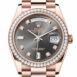  Day-Date 36 Slate Dial Diamond Bezel 18K Everose Gold President Watch 128345RBR