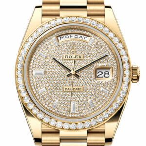 Day-Date 40 Diamond-Paved Dial Yellow Gold President Men's Watch 228348RBR 228348