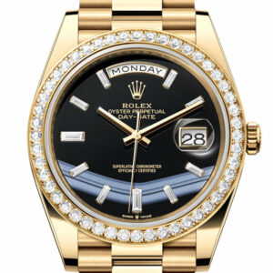 Day-Date 40 Onyx Dial Yellow Gold President Men's Watch 228348RBR 228348