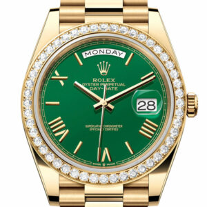 Day-Date 40 Green Dial Yellow Gold President Men's Watch 228348RBR 228348