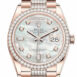  Day-Date 36 Mother of Pearl Diamond Dial Diamond Bezel 18K Everose Gold Diamond President Watch 128345RBR