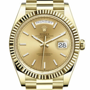 Day-Date 40 Champagne Dial 18K Yellow Gold President Automatic Men's Watch 228238