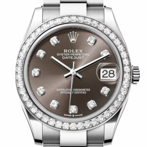Datejust 31 Dark Grey Diamond Dial Ladies Watch 278384RBR 278384RBR-0009
