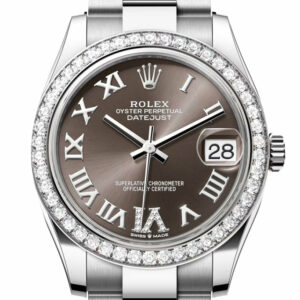 Datejust 31 Dark Grey Roman Diamond Dial Ladies Watch 278384RBR 278384RBR-0031