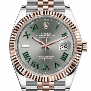 Datejust 41 Slate Dial Men's Steel and 18kt Everose Gold Jubilee Watch 126331