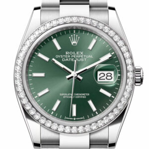Datejust 36 Green Dial Diamond Bezel Watch 126284RBR 126284RBR-0044