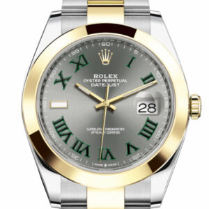Datejust 41 Slate Roman Dial 18k Yellow Gold Mens Watch 126303
