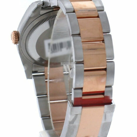  Datejust 36 Black Dial Steel And 18K Rose Gold Oyster Watch 116201