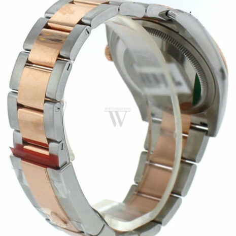 Datejust 36 Black Dial Steel And 18K Rose Gold Oyster Watch 116201