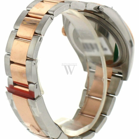  Datejust 36 Black Dial Fluted Steel And 18K Rose Gold Oyster Watch 116231