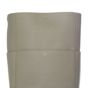 Céline Bag Sangle Seau From Phoebe Philo Collection Khaki Leather Tote