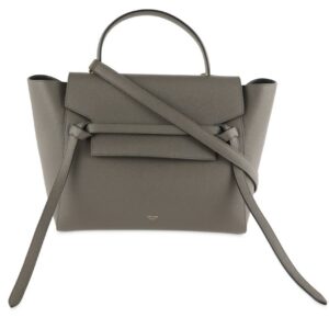 Céline Belt Bag Mini Grey Grained Calfskin Satchel
