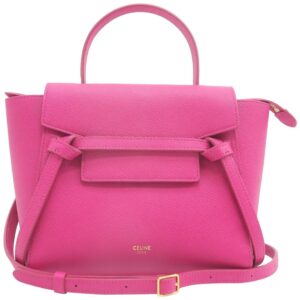 Céline Belt Bag Nano Calfskin Fuchsia Satchel