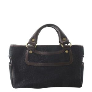 Céline Boogie Black Suede Satchel