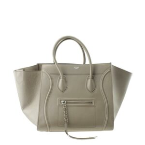 Céline Cabas Phantom Luggage Medium Beige Leather Tote