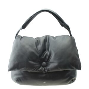 Céline Cartable Pillow Black Leather Shoulder Bag