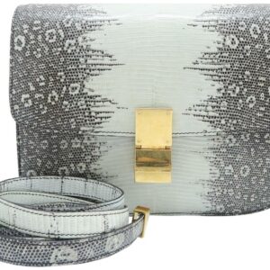 Céline Classic Box Medium Multicolor Lizard Skin Leather Shoulder Bag