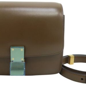 Céline Classic Box Small Brown Calfskin Leather Shoulder Bag