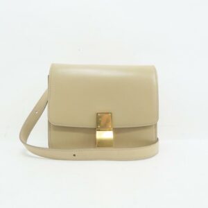 Céline Classic Box Small Tan Calfskin Leather Shoulder Bag