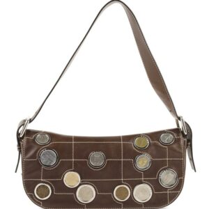 Céline Eurodyssey Brown Leather Shoulder Bag