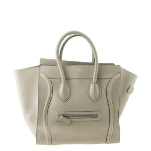 Céline Luggage Mini Beige Leather Tote