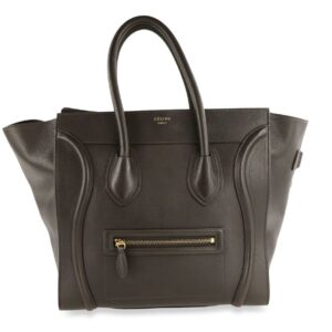 Céline Luggage Mini Brown Calfskin Leather Tote