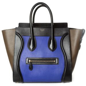 Céline Bag Luggage Tricolor Mini Multicolor Leather Tote