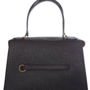 Céline Ring Drummed Handbag Black Calfskin Leather Shoulder Bag