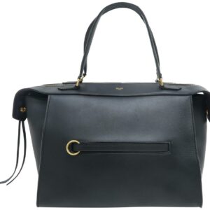 Céline Ring Small Black Calfskin Leather Tote
