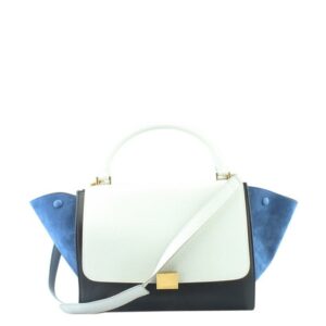 Céline Trapeze Medium Color Block Multi-color Leather Shoulder Bag