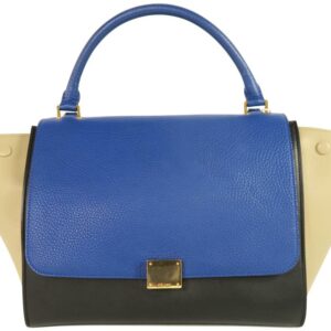 Céline Trapeze Medium Leather Multicolor Calfskin Satchel