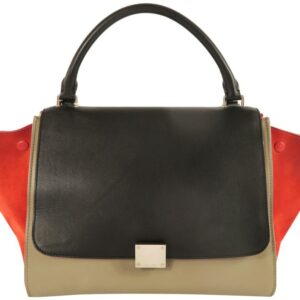 Céline Trapeze Medium Multicolor Calfskin&deerskin Satchel