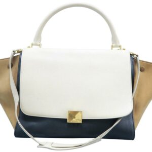 Céline Trapeze Medium Multicolor Calfskin Leather Satchel