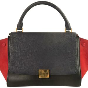 Céline Trapeze Tricolor Calfskin Leather Satchel