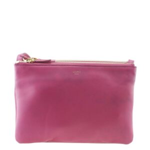 Céline Trio Small Pink Leather Cross Body Bag
