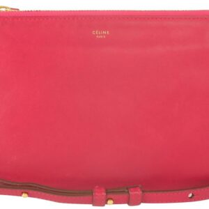 Céline Trio Small Mint Fuchsia Calfskin Leather Cross Body Bag