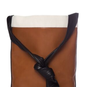 Céline Twisted Cabas Camel Brown Calfskin Leather Tote