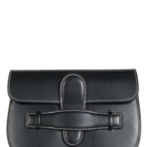 Céline Waist Black Leather Messenger Bag