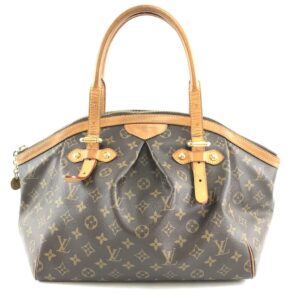 Louis Vuitton Tivoli Gm Zip Zipper Top Hand Tote Brown Monogram Canvas Satchel